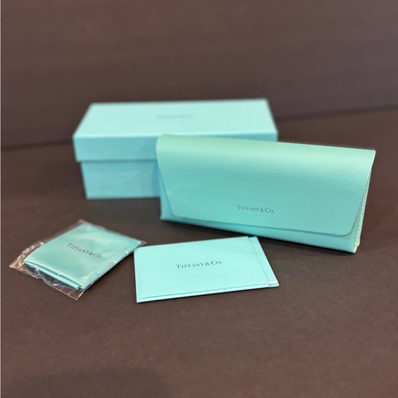 Tiffany & Co Eyeglass Case Set Blue Box Empty Authentic - Picture 5 of 6